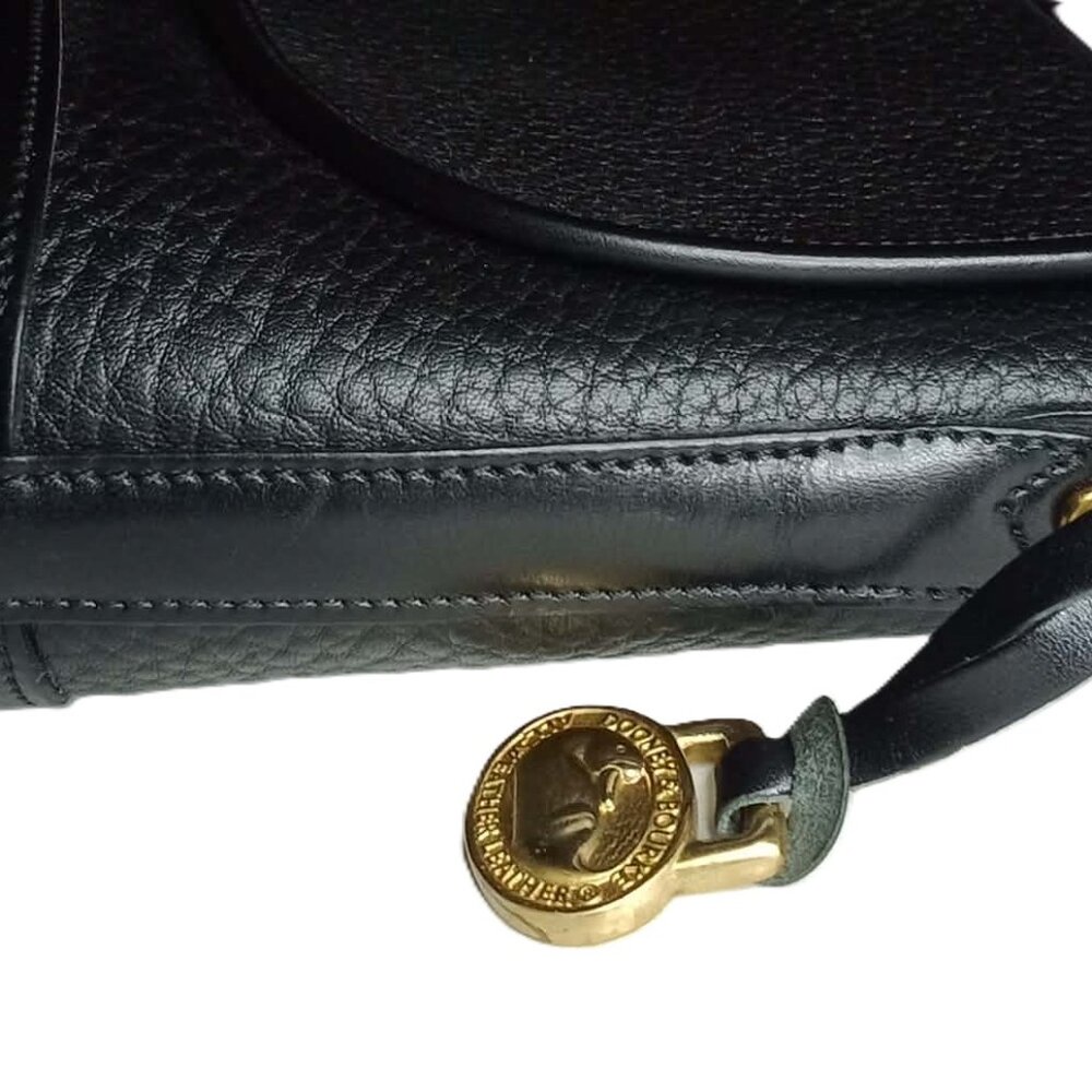Rare VIntage Dooney & Bourke East/West Shoulder Bag P174 in Black - Picture 10 of 13